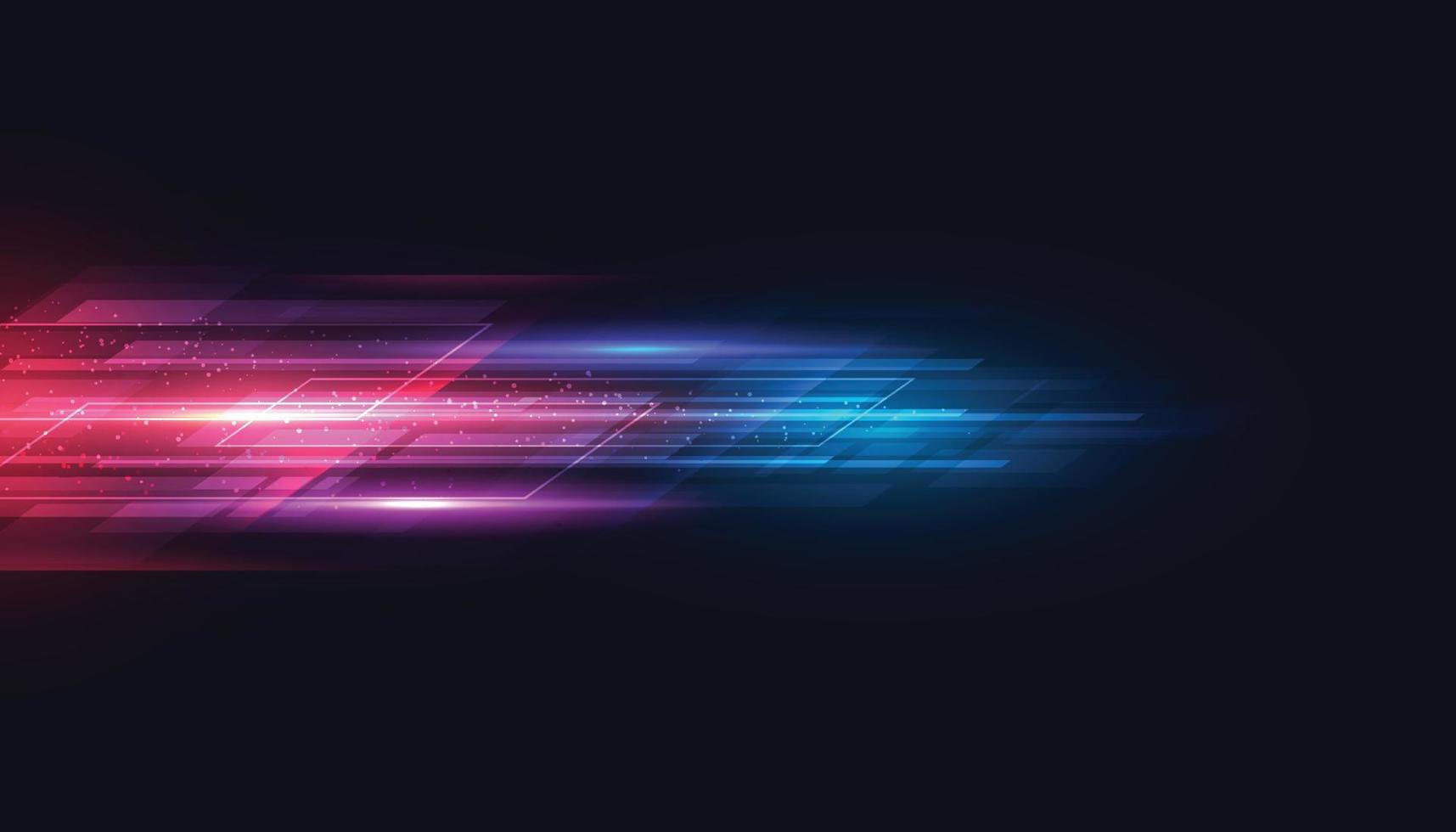 Modern abstract geometric high-speed light effect. Technology futuristic dynamic motion on blue background. Movement pattern for banner or poster design background concept. vector