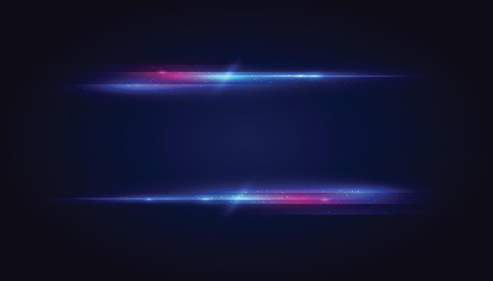 moderno efecto de luz abstracto de alta velocidad. líneas de movimiento dinámico futurista sobre fondo azul con espacio de copia. patrón de movimiento para el concepto de fondo de diseño de banner o póster. vector