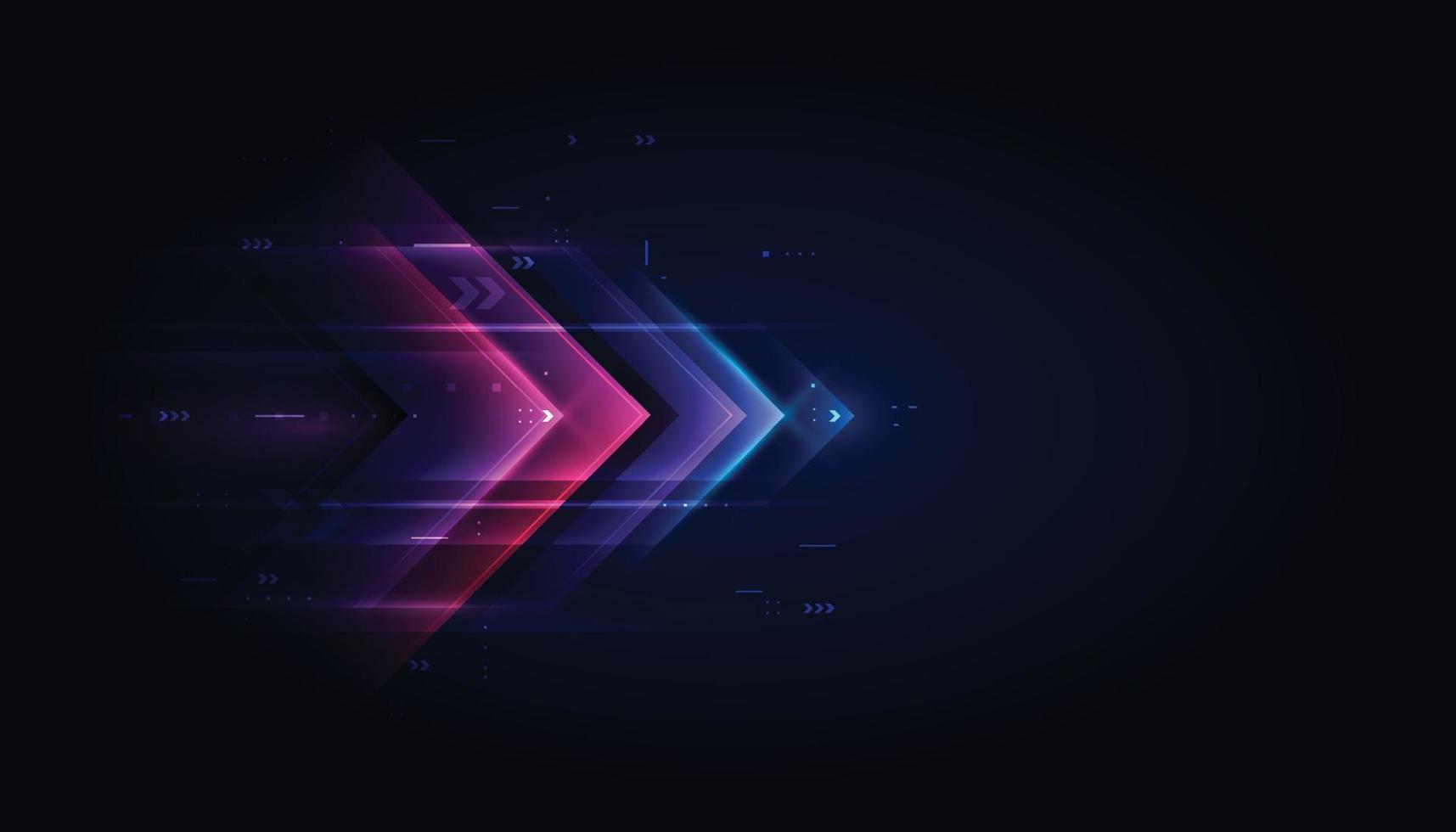 Modern abstract arrows. High-speed technology movement. Dynamic motion on blue background. Movement futuristic pattern for banner or poster design background concept. vector