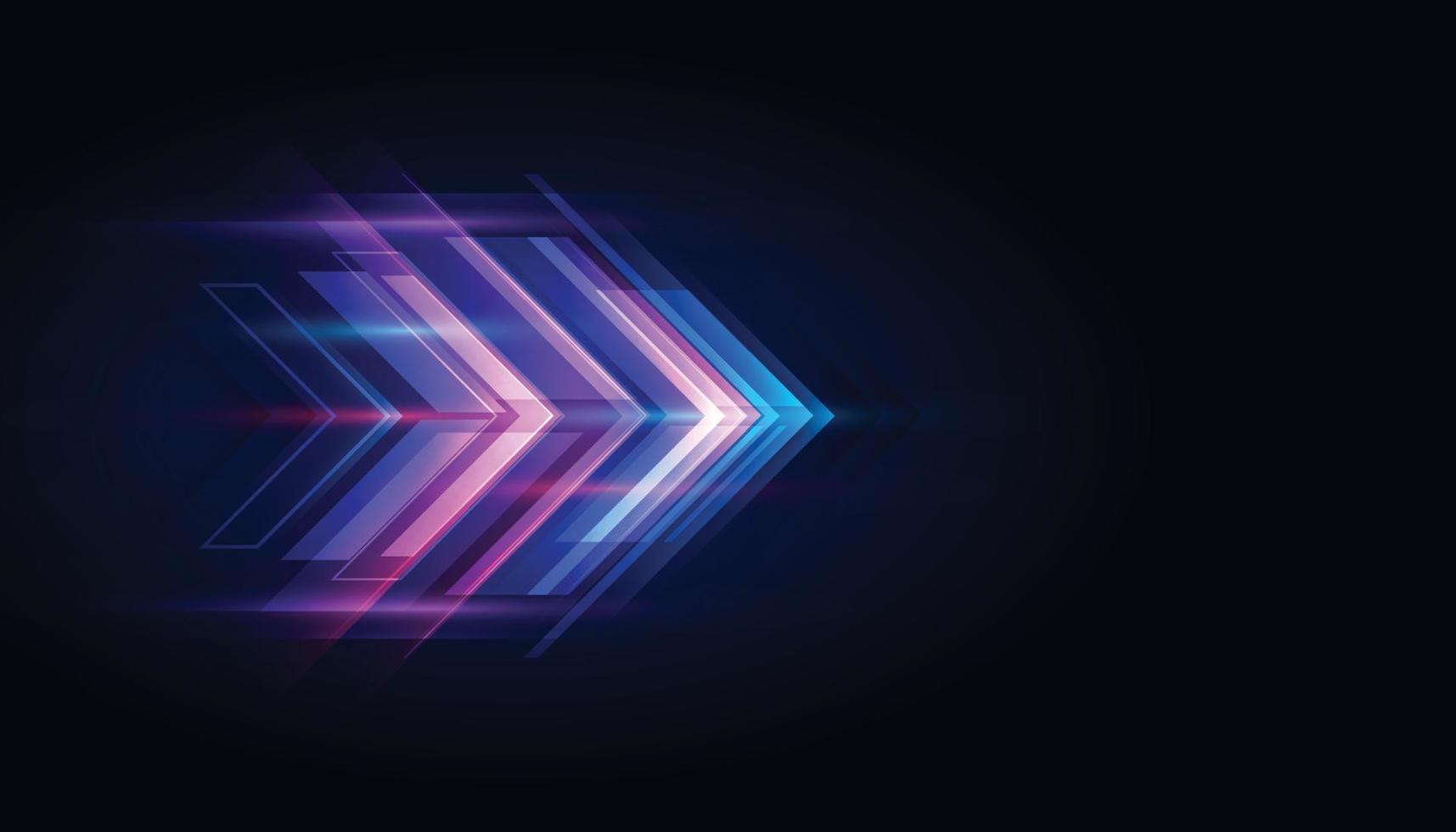Modern abstract arrows. High-speed technology movement. Dynamic motion on blue background. Movement futuristic pattern for banner technology concept. vector