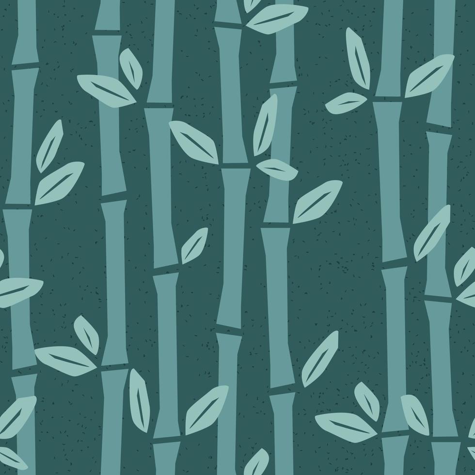 Seamless pattern with bamboo in cartoon style. Vector illustration in pastel color. Cute baby background, stamp texture