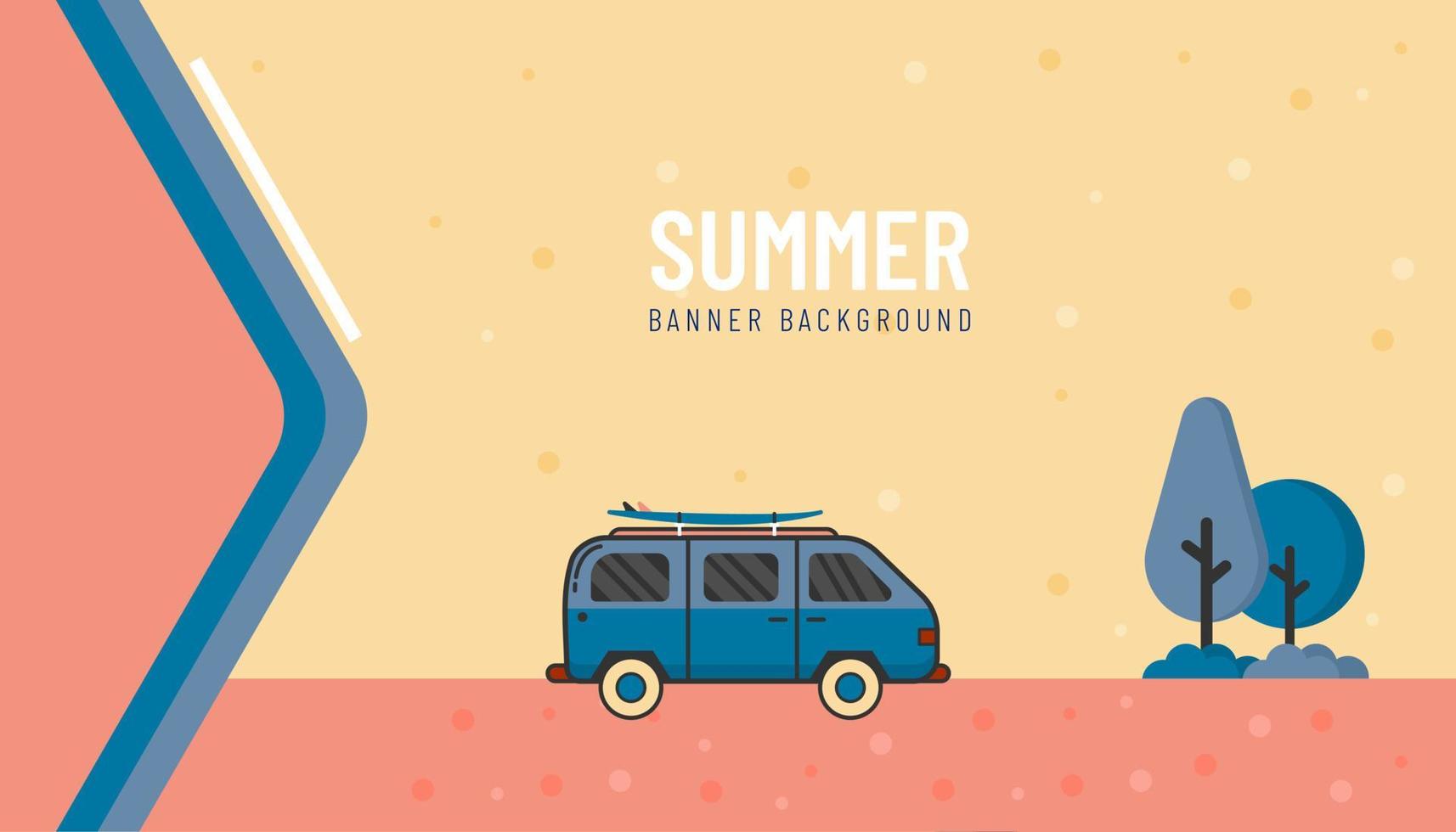 ilustración vectorial gráfico de fondo de verano. bueno para pancarta, afiche, volante, etc. vector