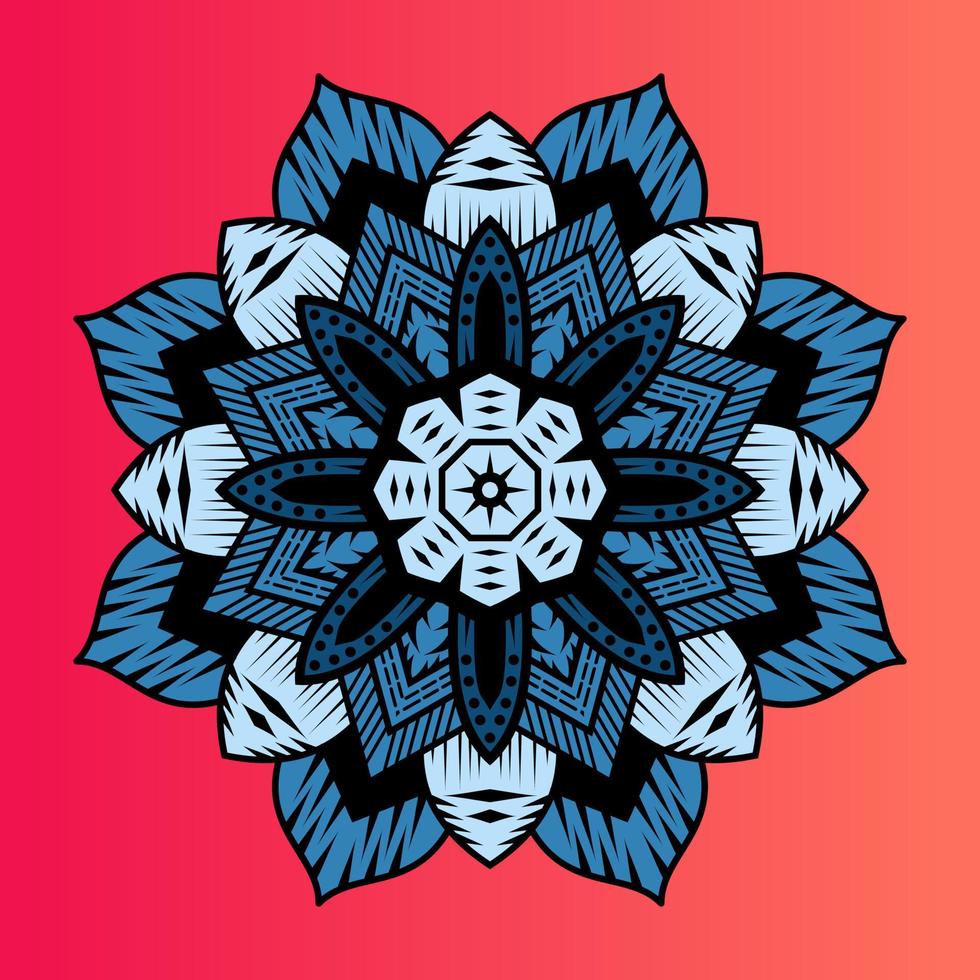 mandala vector illustration. Vector hand drawn circular decorative element. for background object, flyer object, element object