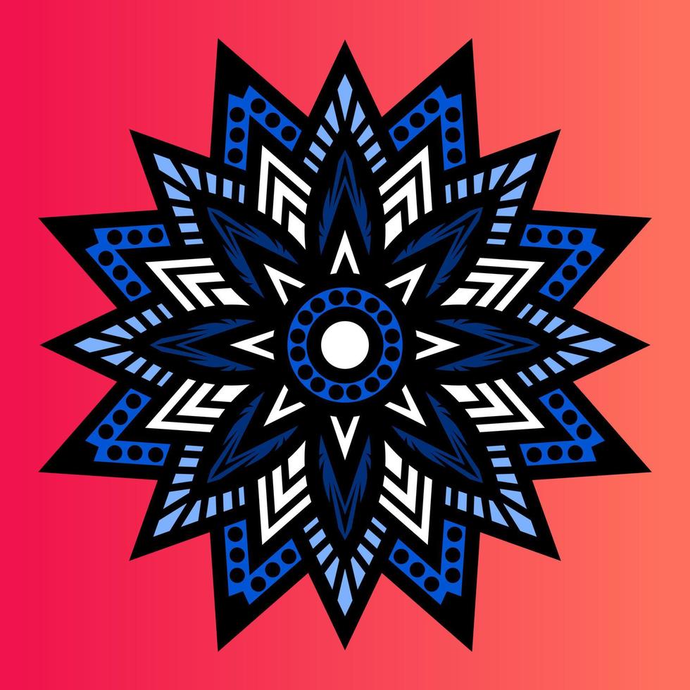 mandala vector illustration. Vector hand drawn circular decorative element. for background object, flyer object, element object