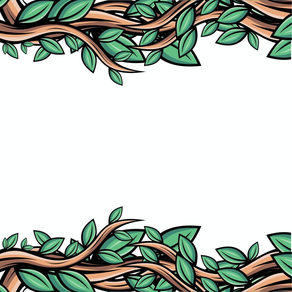 Vector twigs and leaves design for background template