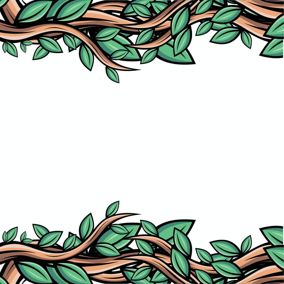 Vector twigs and leaves design for background template