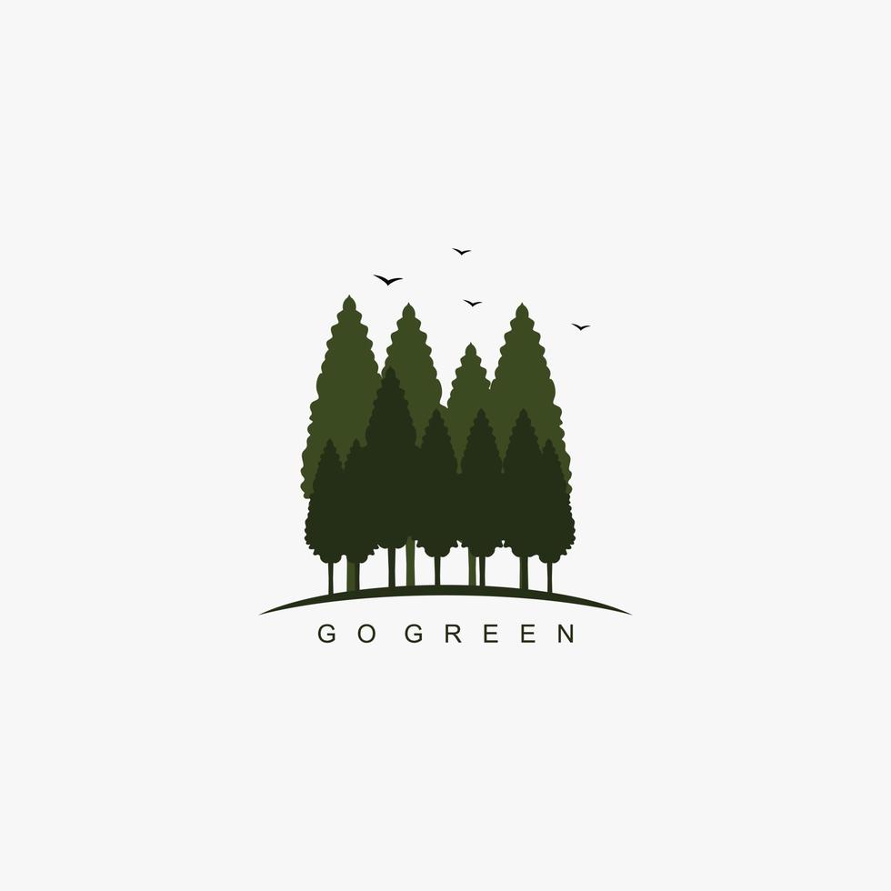 Go goreen logo with symbolize the preservation of natureGo goreen logo with symbolize the preservation of nature vector