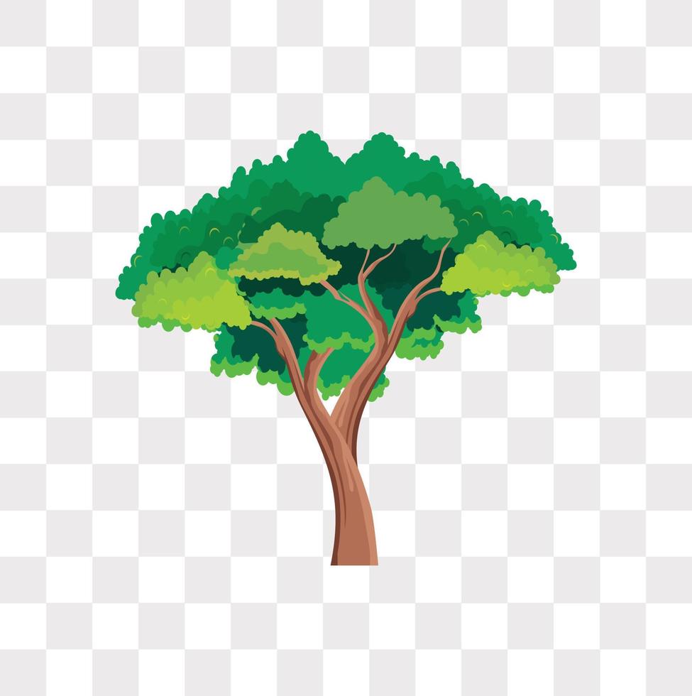 diseño e ilustración de vectores de árboles