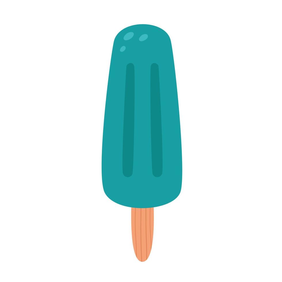 Ice lolly, fruit ice cream. Summertime, hello summer. vector