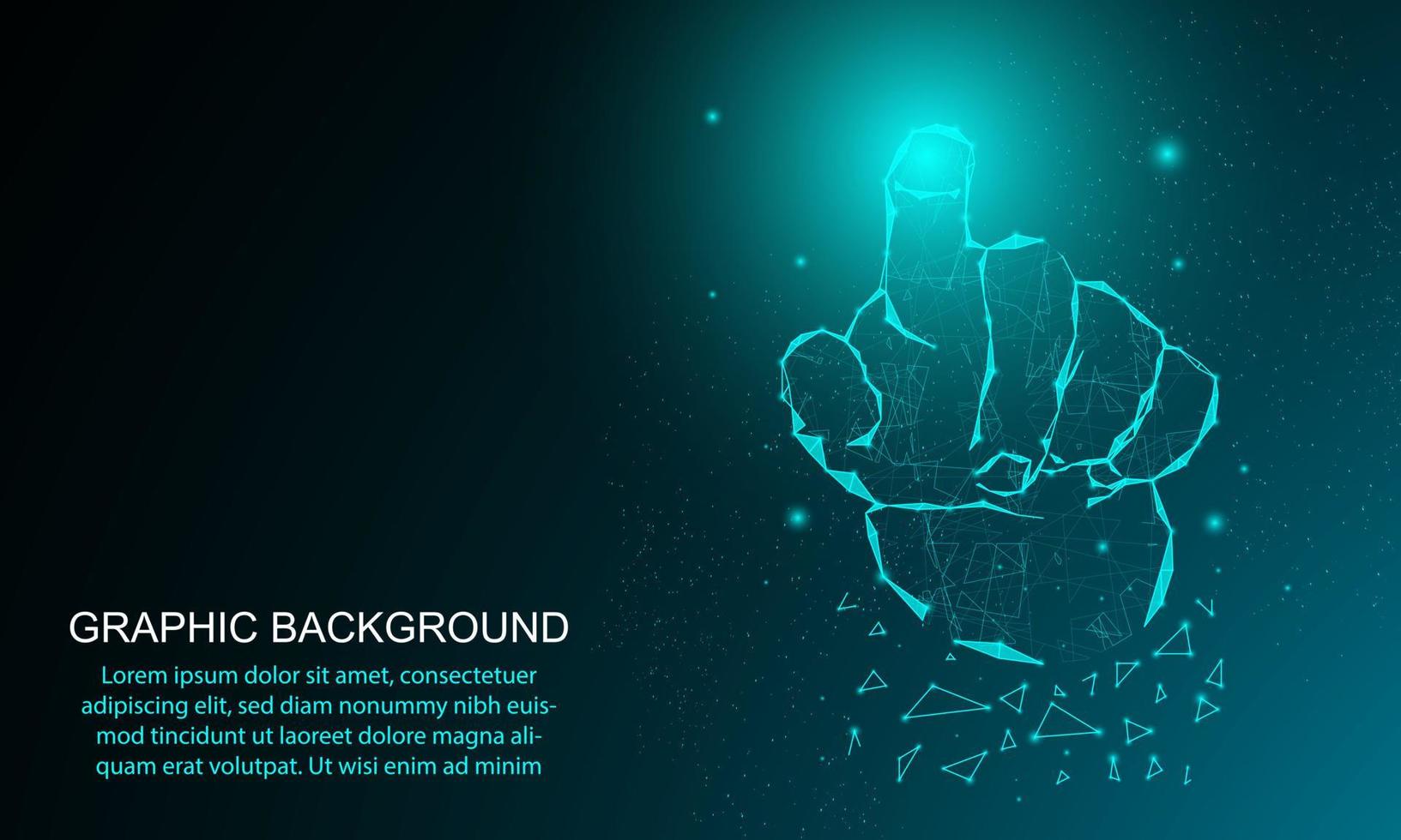 touch the future, interface technology, the future of user experience vector