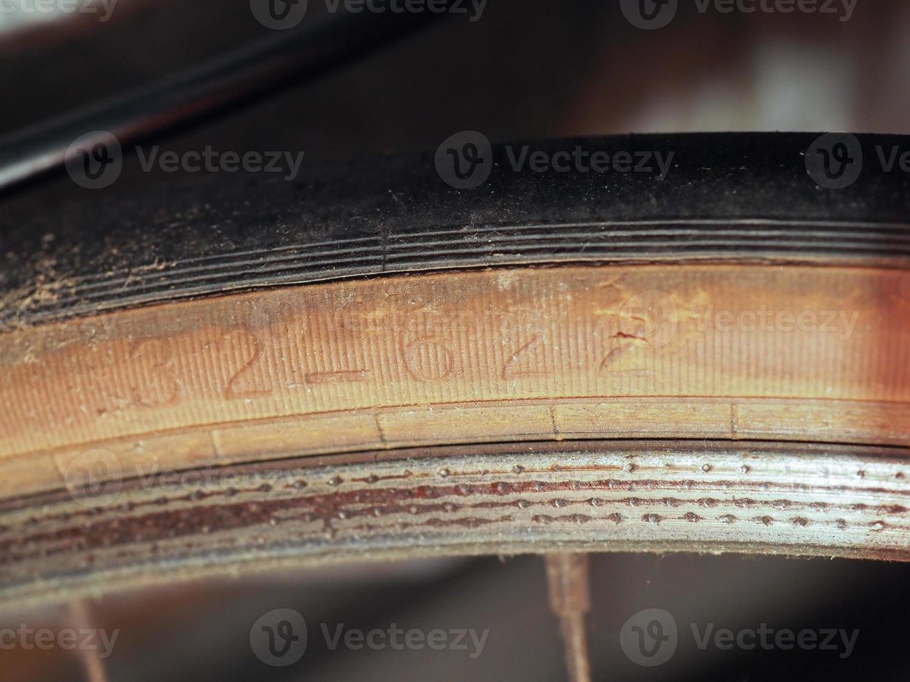 size markings on bike tire photo