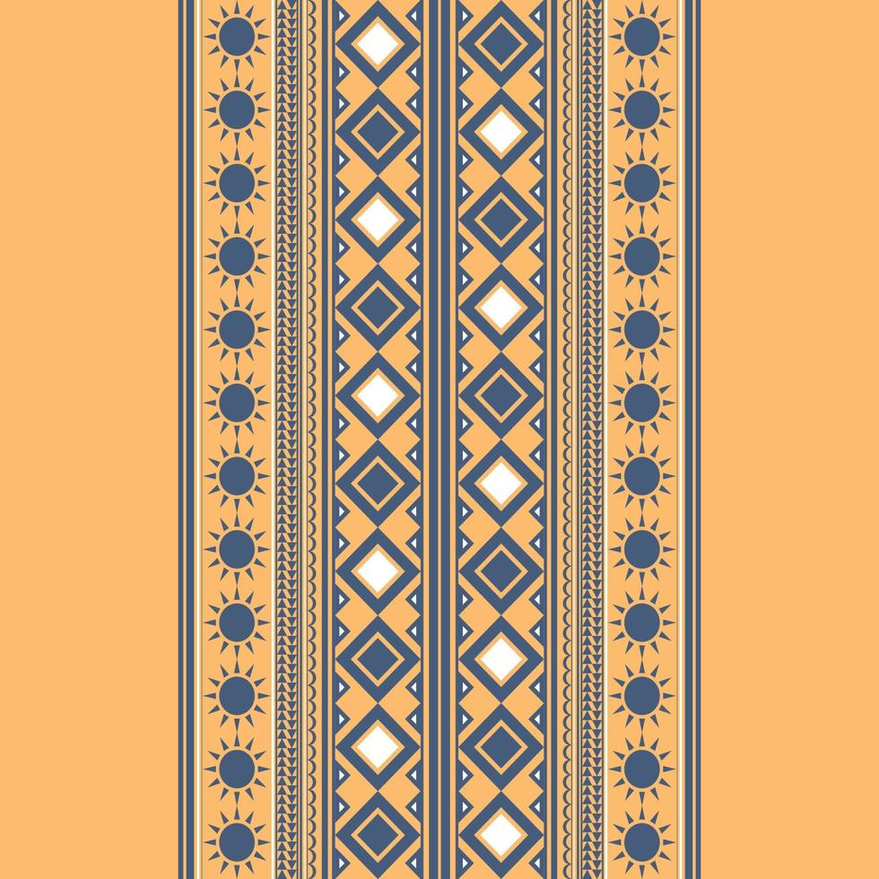 Vertical seamless ethnic pattern, Vector geometric design for fabric, cover book and background decoration.
