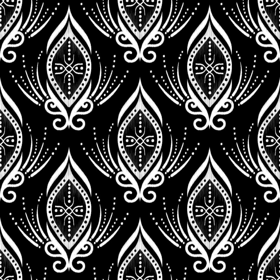 Seamless vertical ikat pattern, Vector hand drawn create design for fashion clothes, wallpaper, wrapping, decoration background.