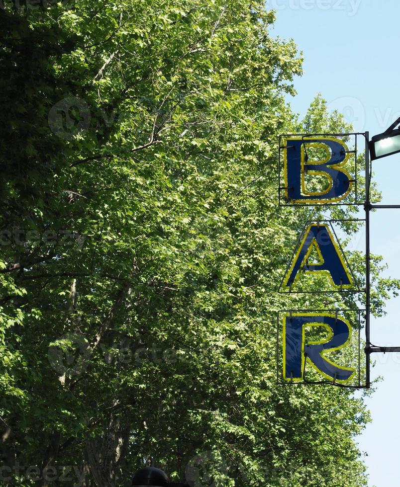 neon bar sign photo