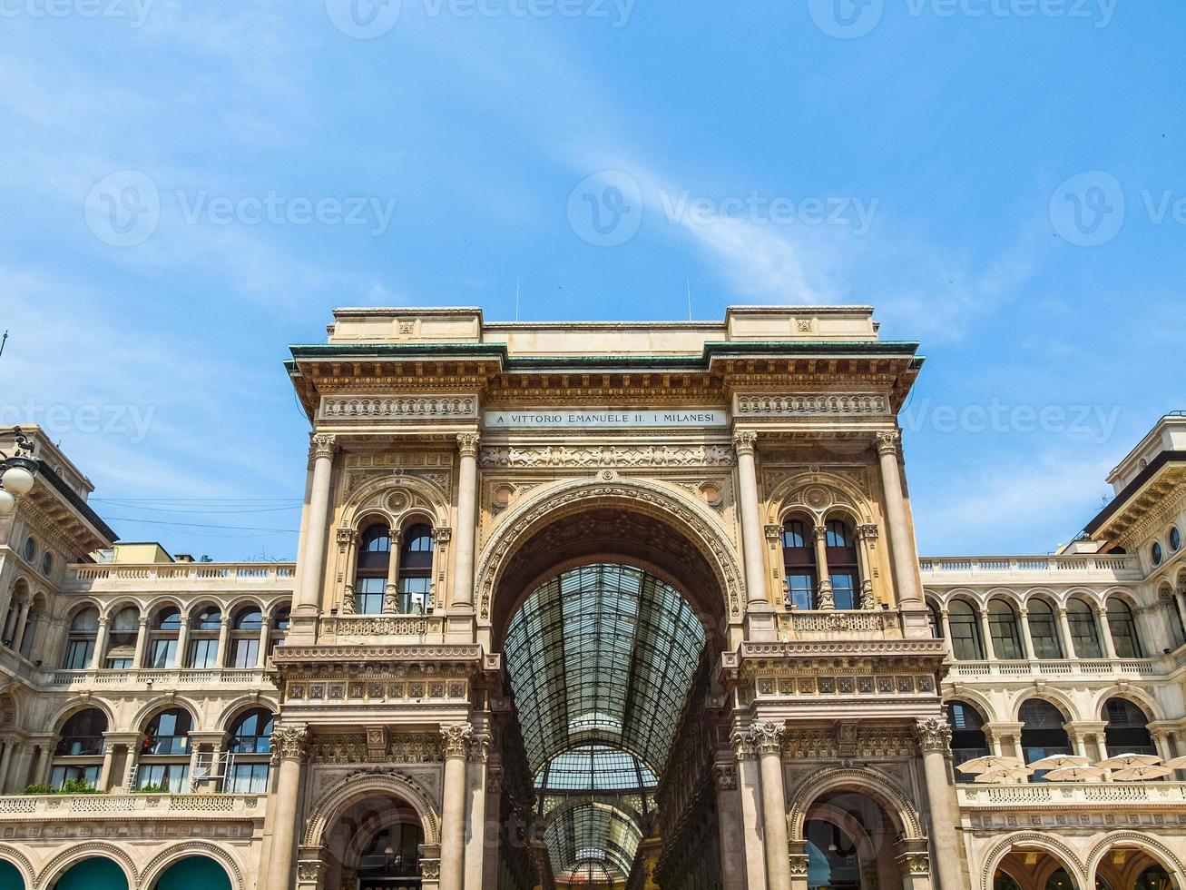 hdr galería vittorio emanuele ii, milán foto