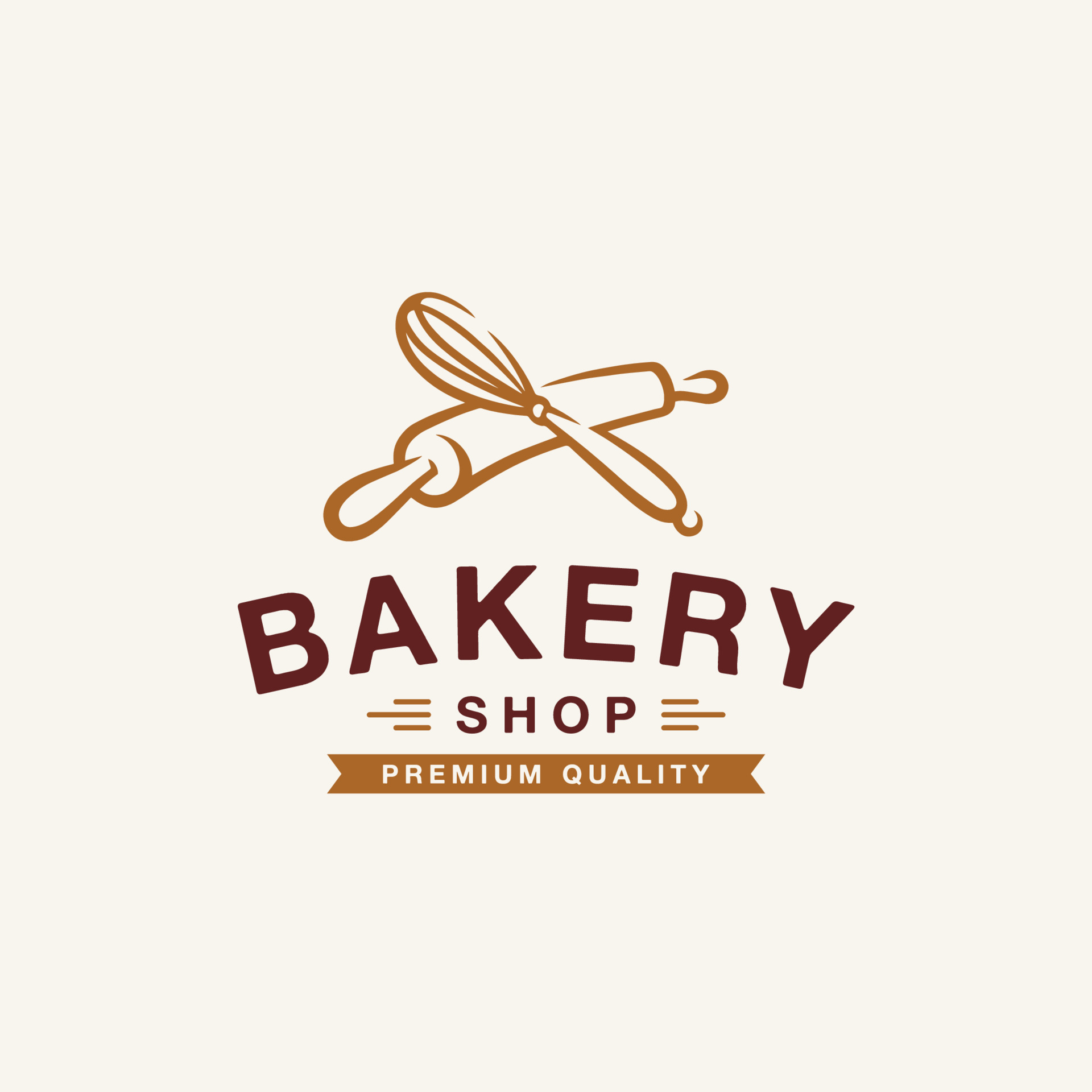 Bakery shop logo design template. 8102302 Vector Art at Vecteezy