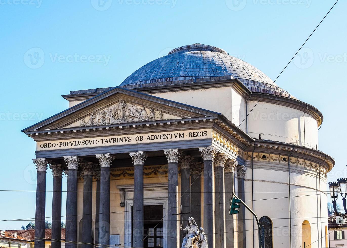 HDR Gran Madre church in Turin photo