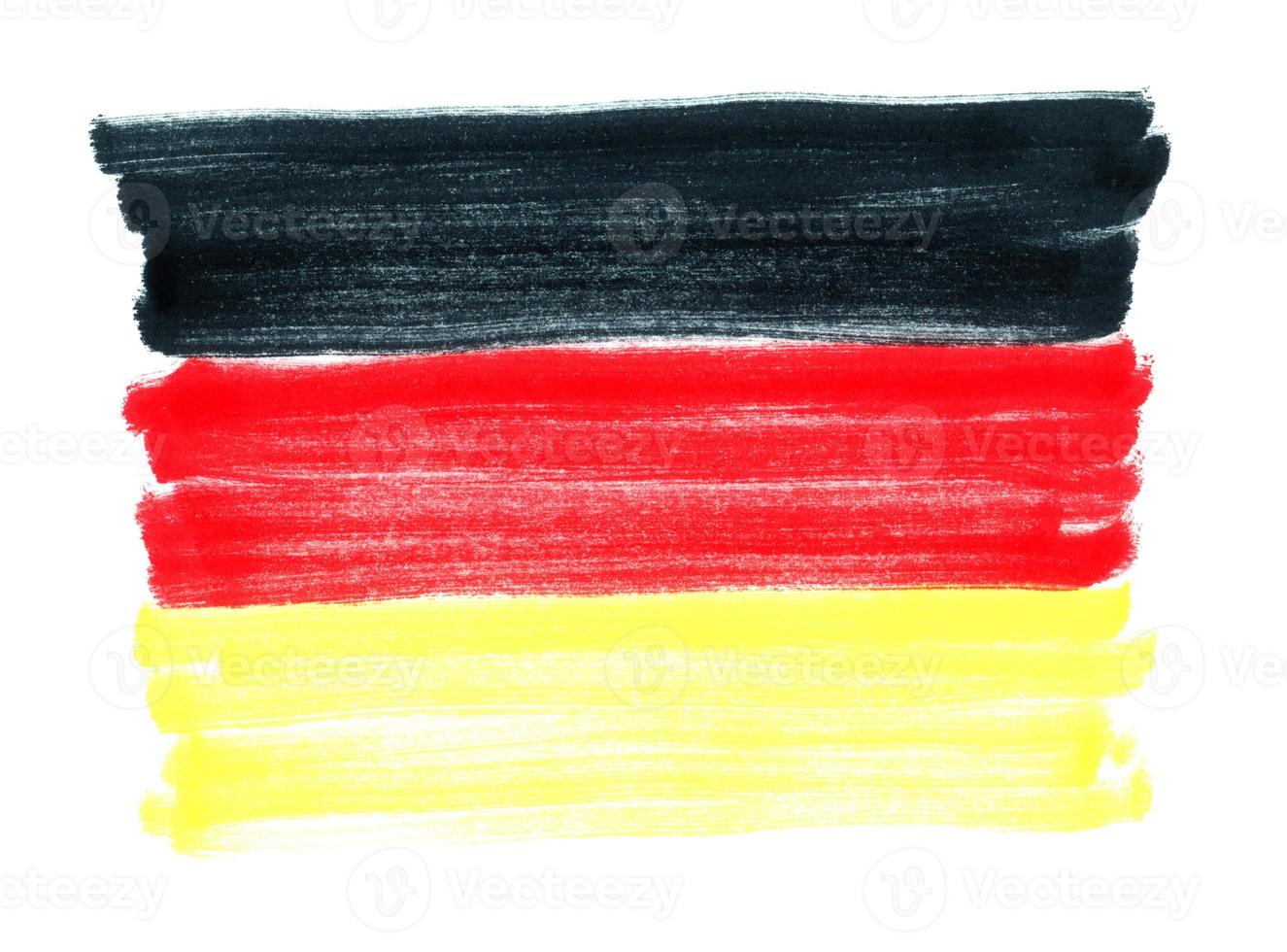 Hand drawn German flag photo