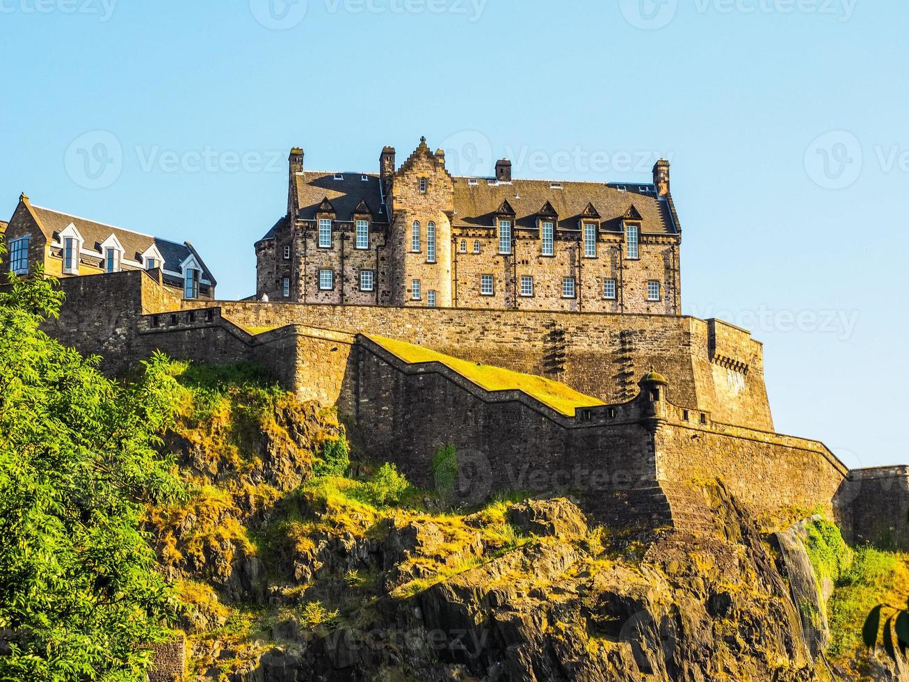 HDR Edinburgh castle in Scotland photo