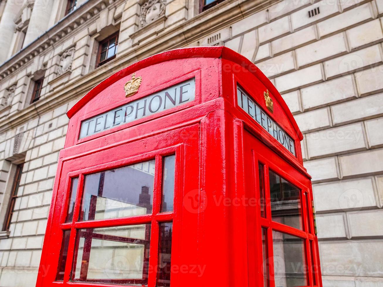 HDR London telephone box photo