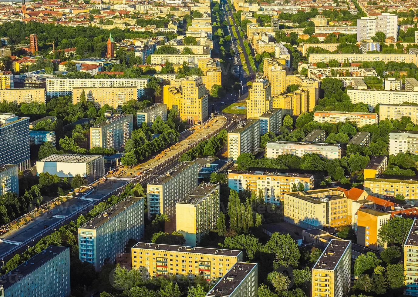 HDR Aerial view of Berlin photo