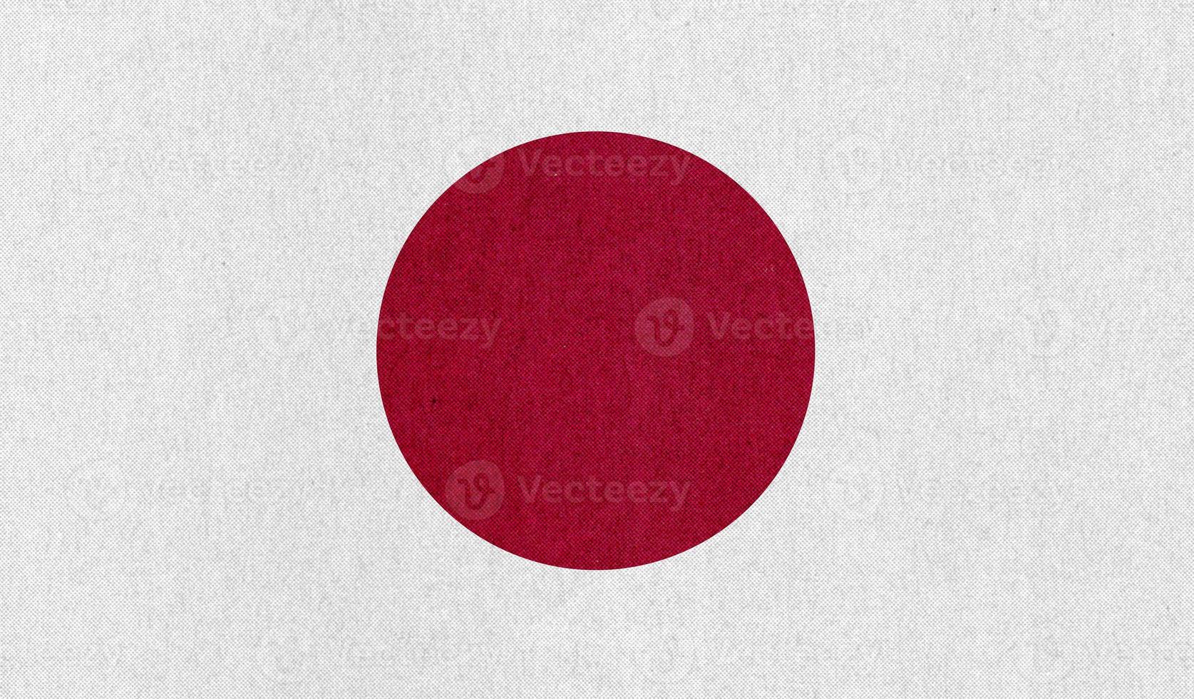 Japanese Flag of Japan texturized background photo