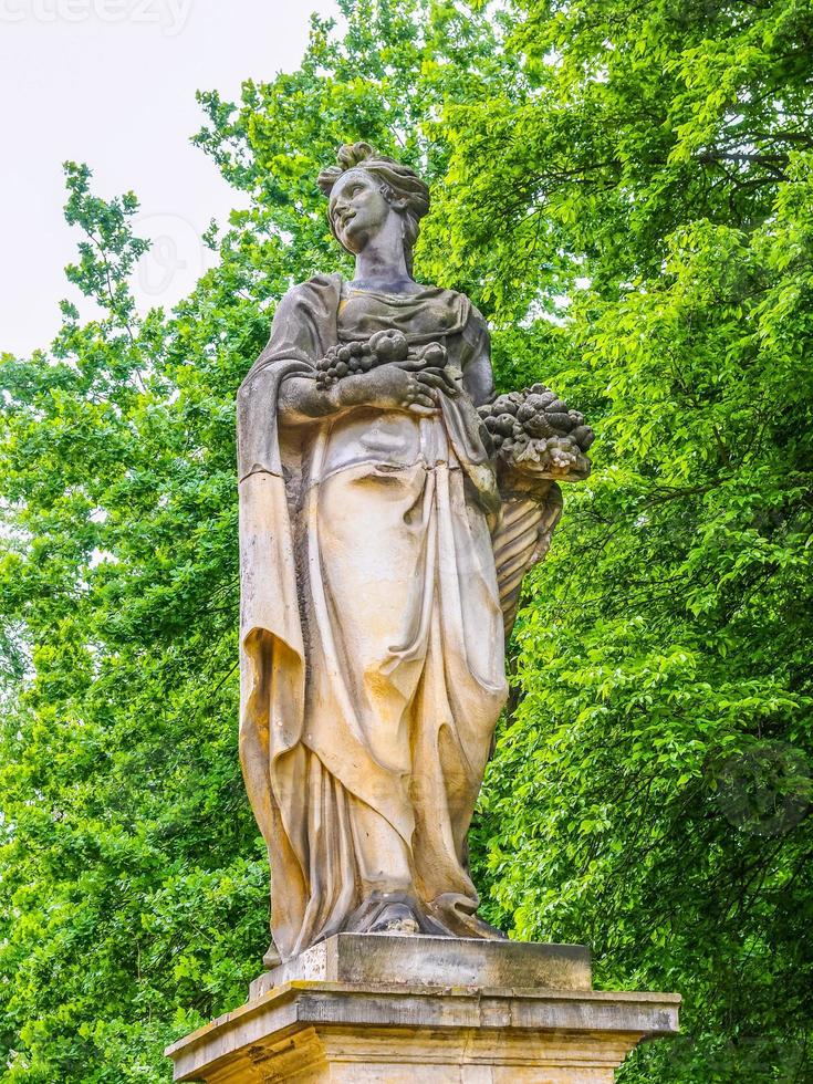 HDR Statue in Park Sanssouci Potsdam photo