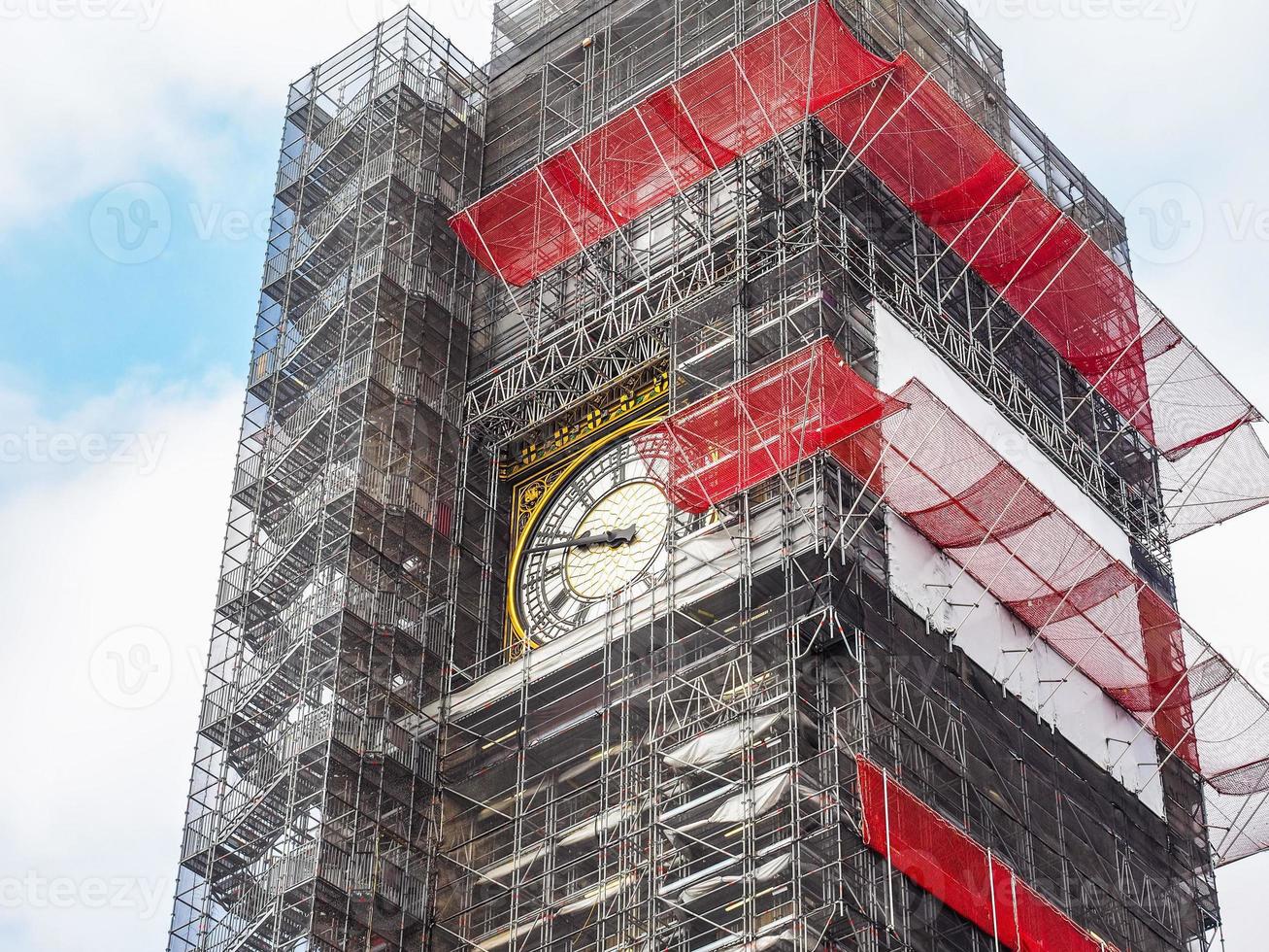 HDR Big Ben conservation works in London photo