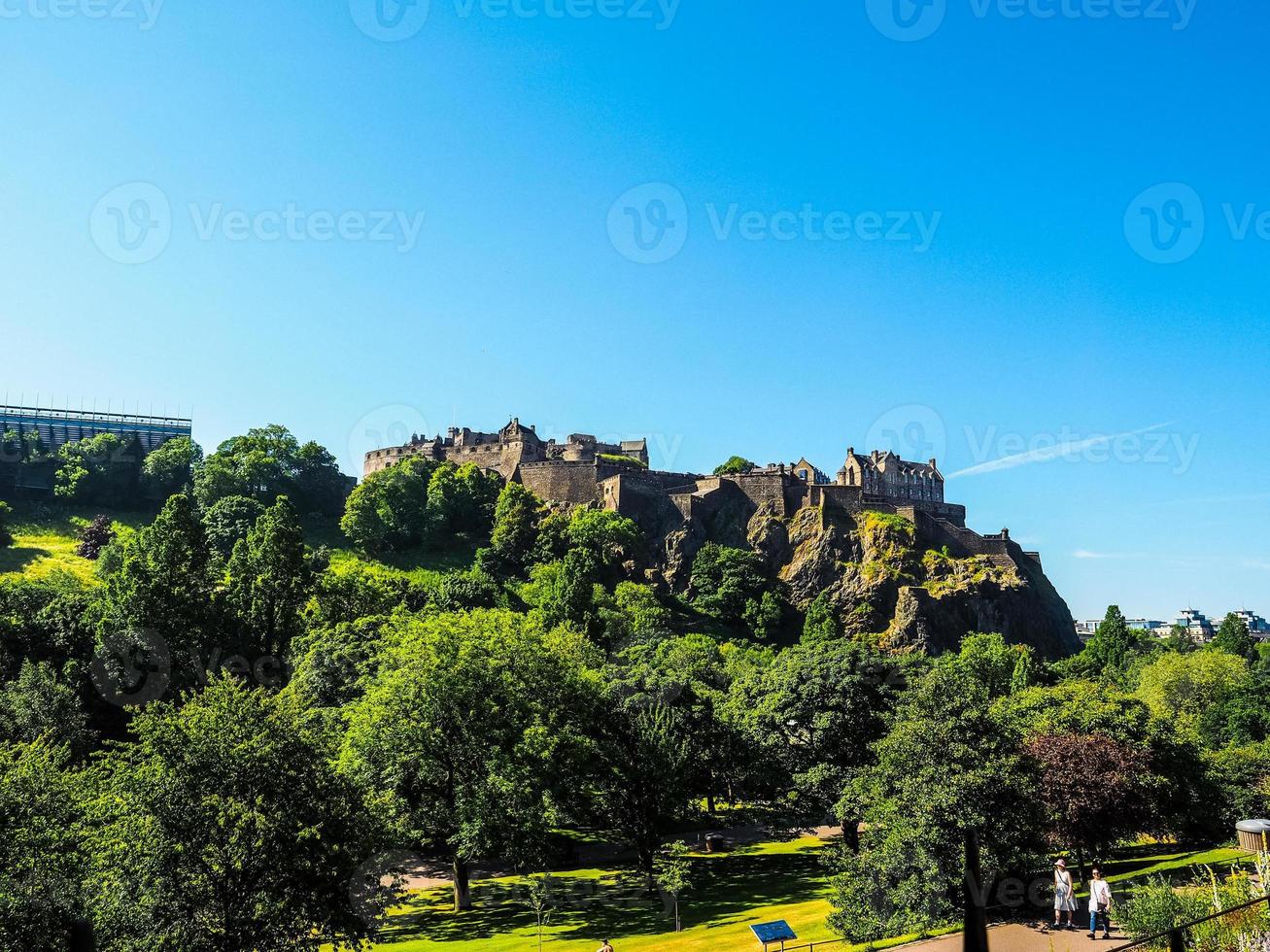 HDR Edinburgh castle in Scotland photo