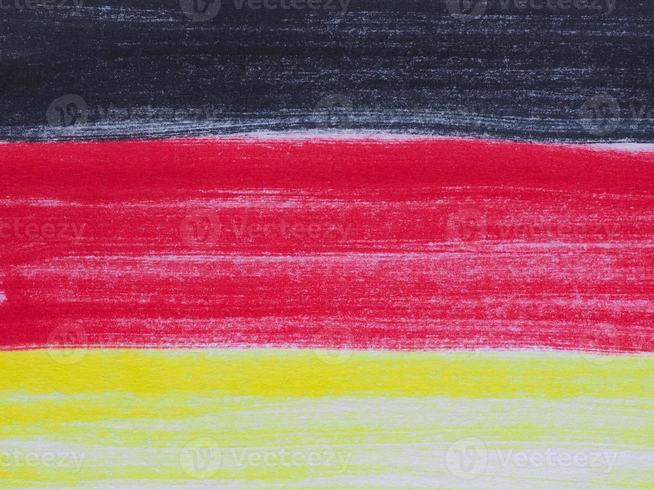 hand drawn German flag of Germany photo