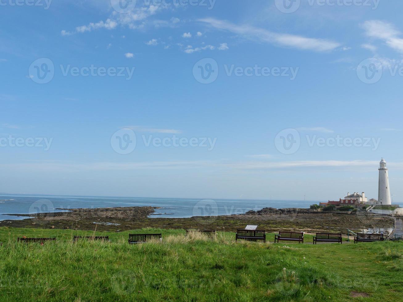 the coast near newcatle in england photo