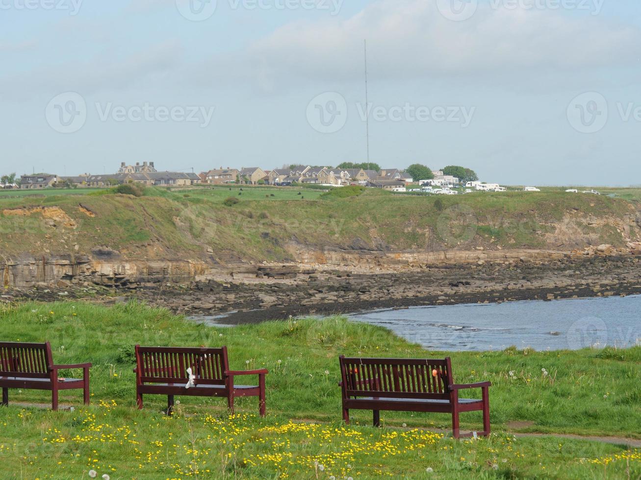 the coast near newcatle in england photo