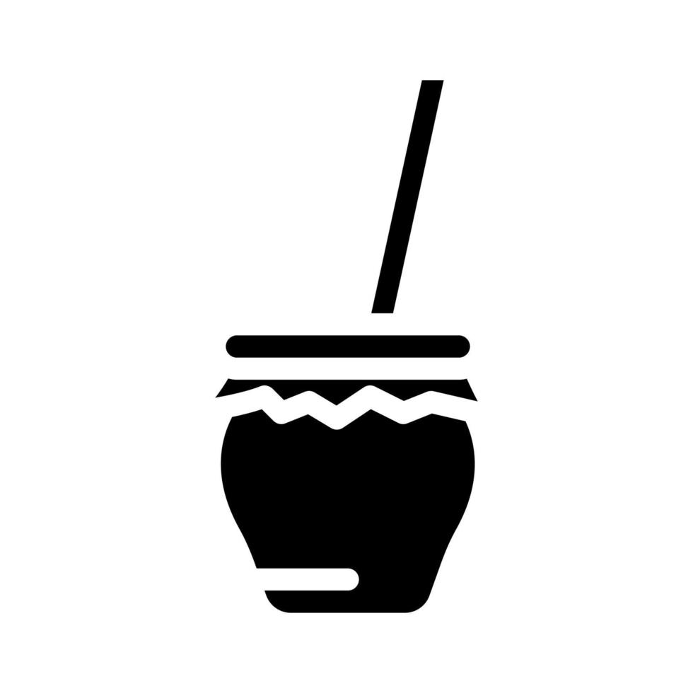 zambomba españa bebida glifo icono vector ilustración