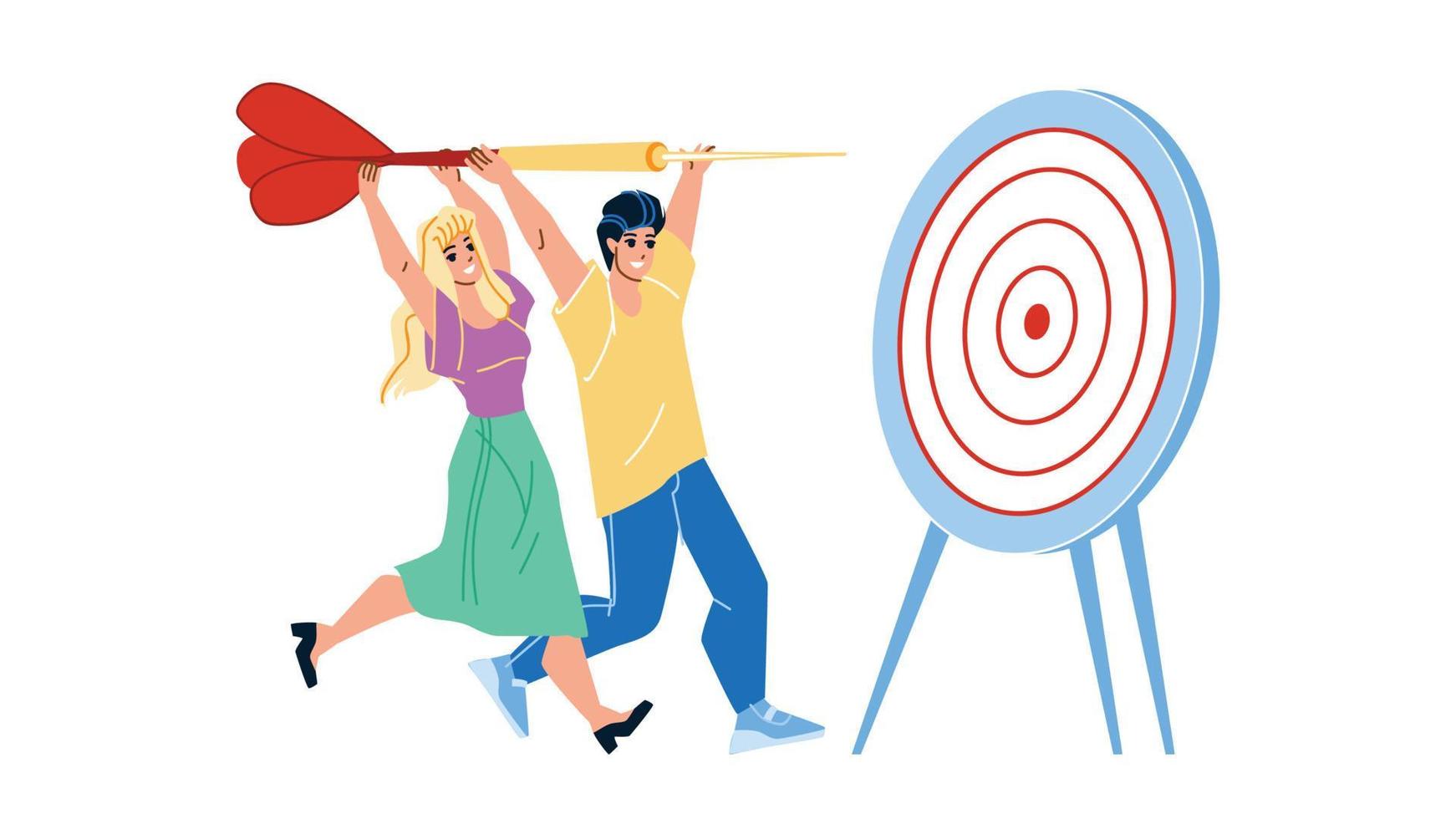 Business Target Achievement Businesspeople Vector