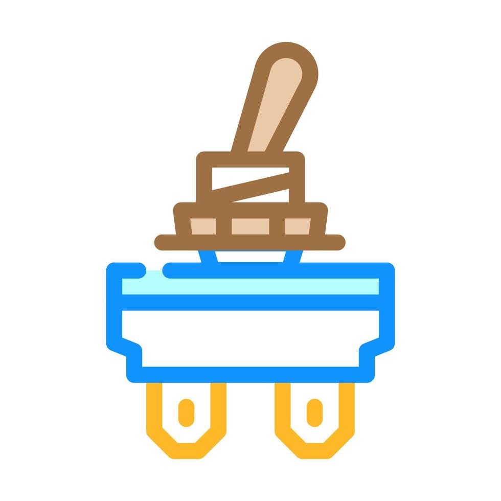 toggle switch color icon vector illustration