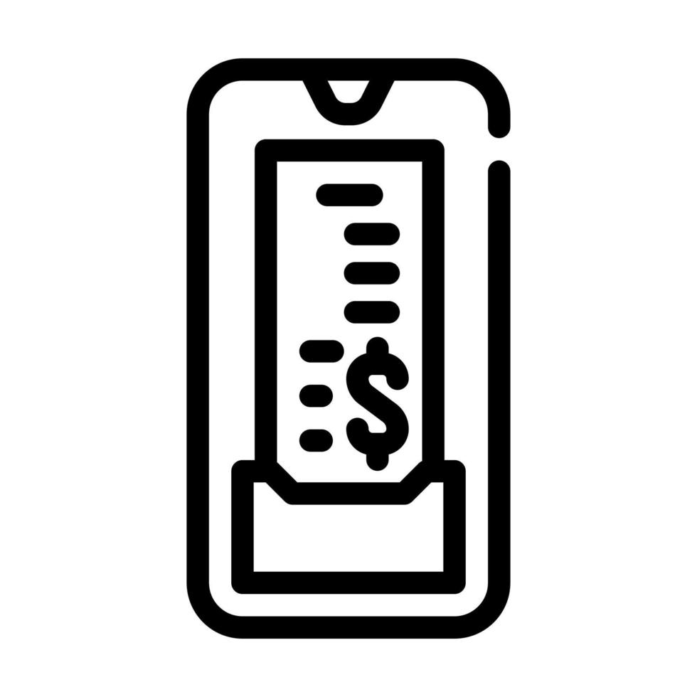 digital check line icon vector illustration line