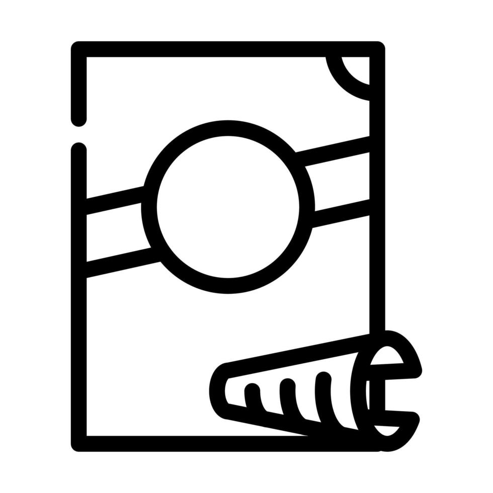 castellane pasta line icon vector illustration