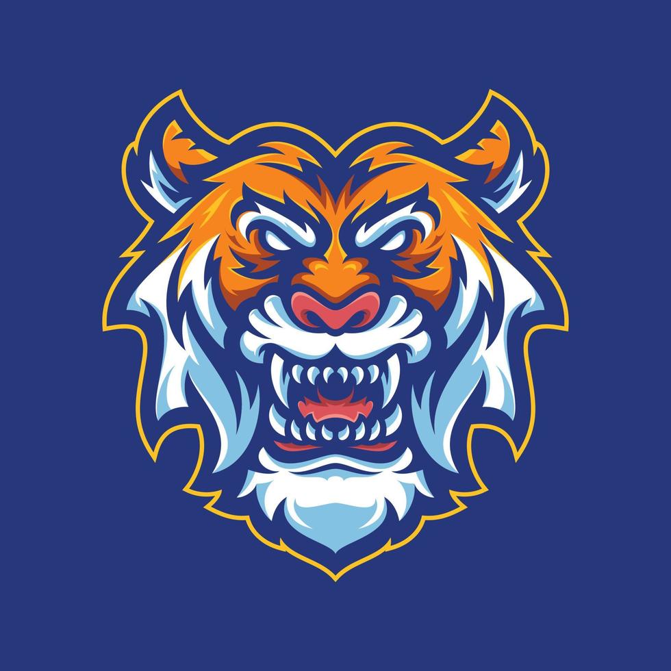 Ilustraciones de mascot head tiger vector