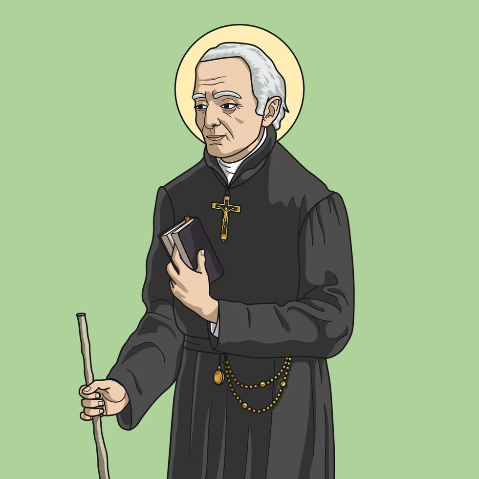Saint Joseph of Anchieta Colored Vector Illustration