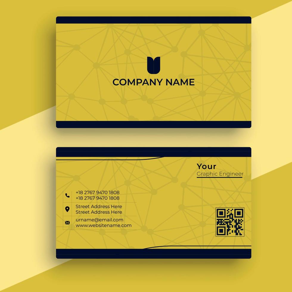 Creative business card template visiting card vector