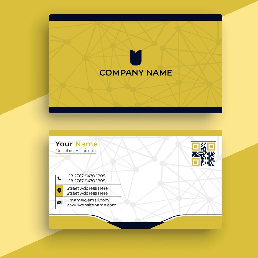 Creative business card template visiting card vector