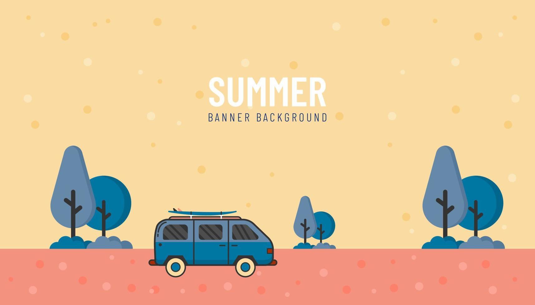 Illustration vector graphic of summer background. Good for banner, poster, flyer, etc.