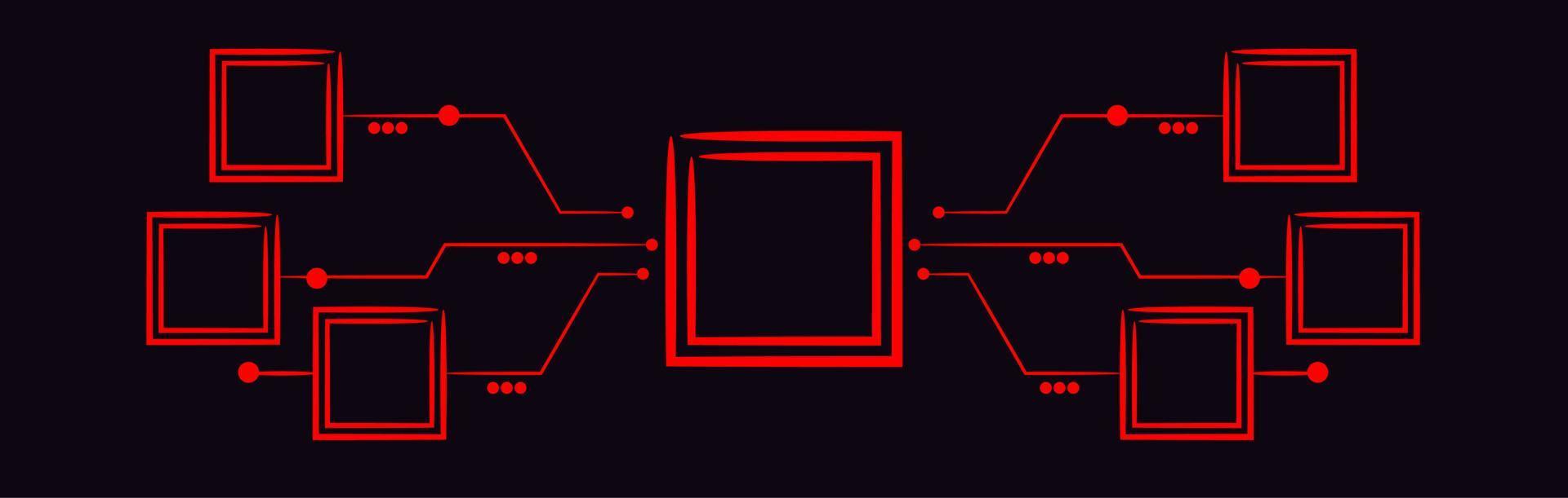 vector illustration of infographic diagram line art.