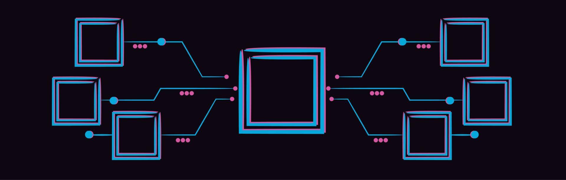 ilustración vectorial del arte lineal del diagrama infográfico. vector