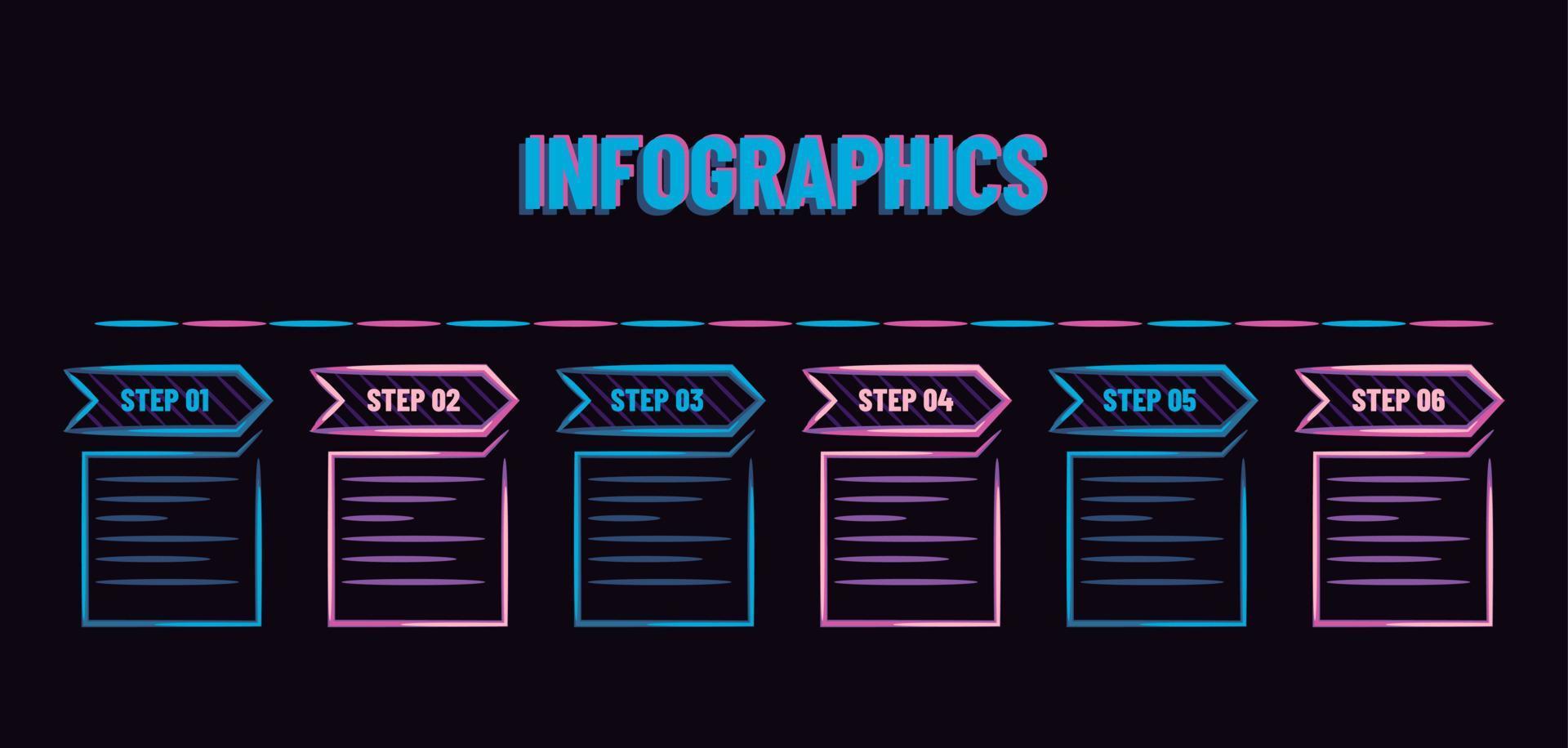 ilustración vectorial del arte lineal del diagrama infográfico. vector