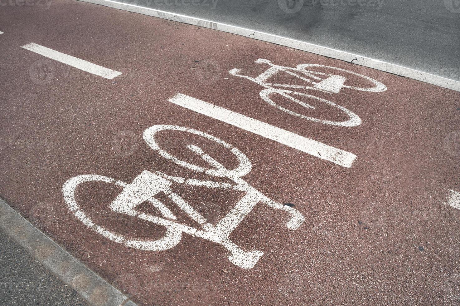 Bike lane sign photo