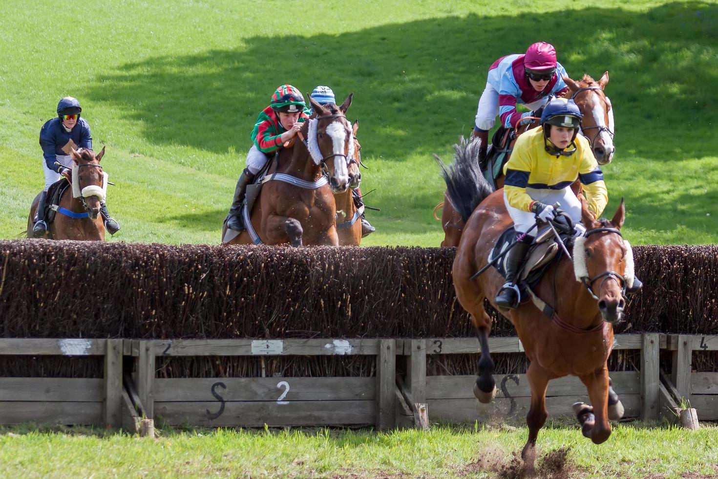 Point to point racing at Godstone Surrey on May 2, 2009. Unidentified people photo