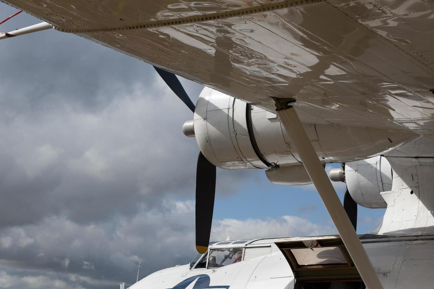 primer plano de un hidroavión catalina en goodwood el 14 de septiembre de 2012 foto