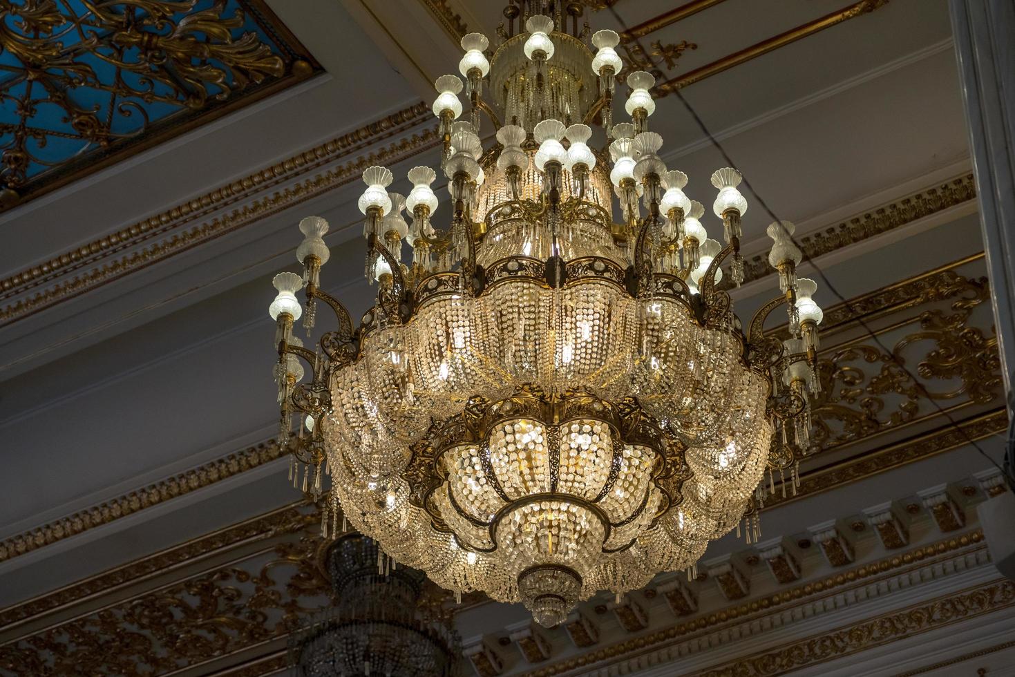 Interior view of the Palace of the People building in Bucharest Romania on September 21, 2018 photo