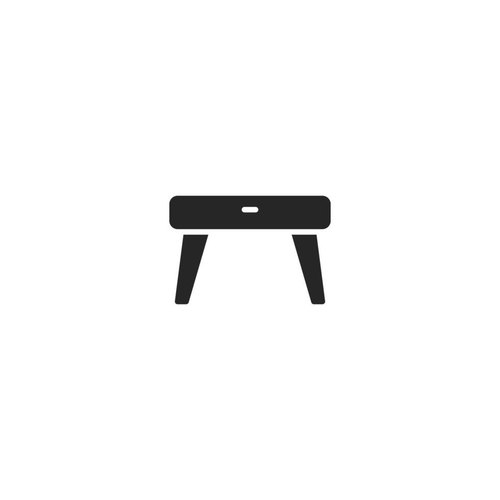 Desk Table Furniture line icon. linear style sign for mobile concept and web design. Desk Table Furniture outline vector icon. Symbol, logo illustration. Vector graphic